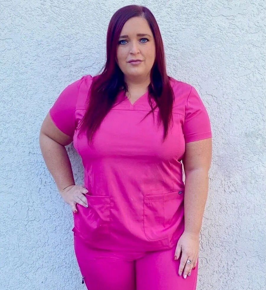 nurse jeri ford born-o uniforms scrub review front